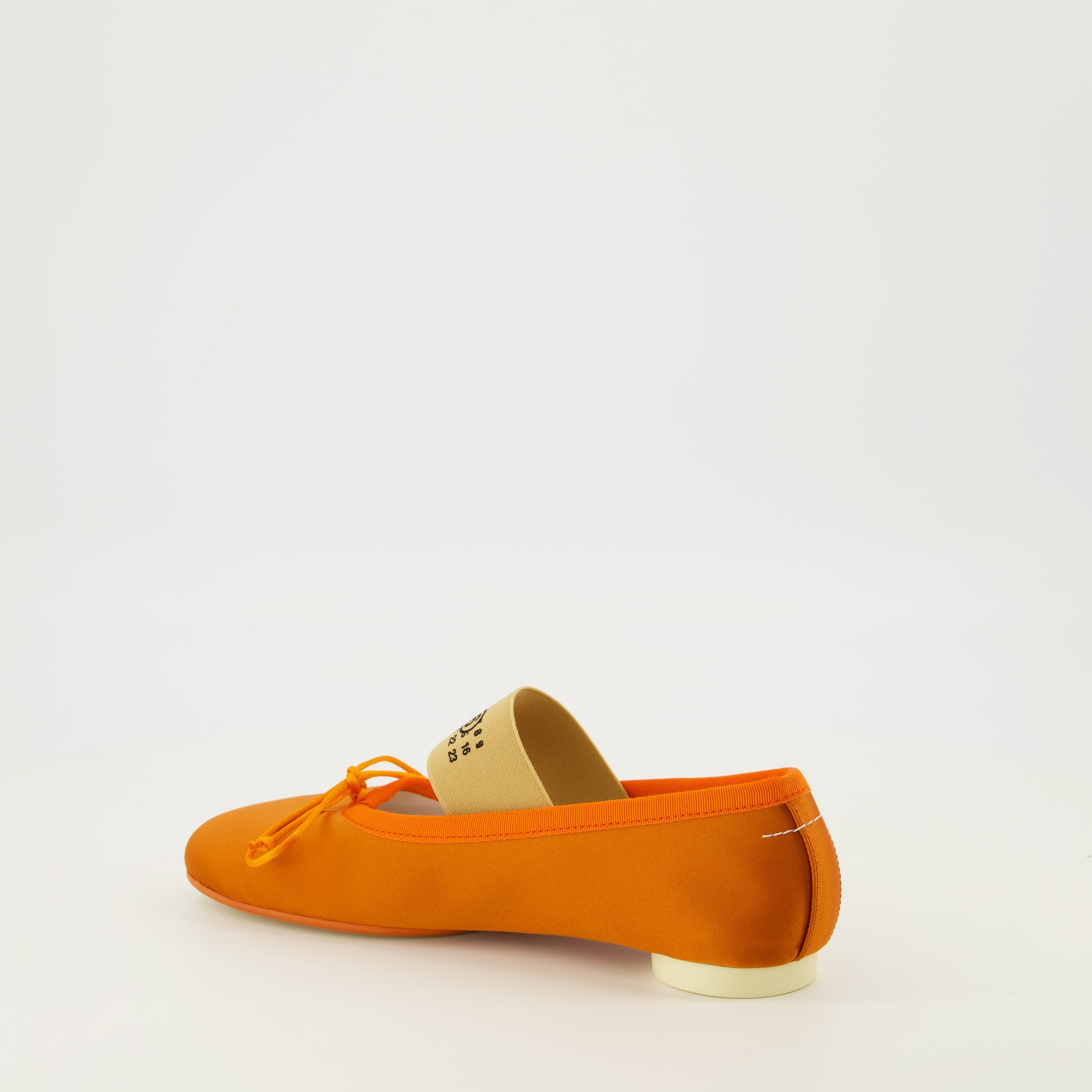 Chaussures plates Ballerines Anatomic Numeric en satin orange Mm6 Orange Femme