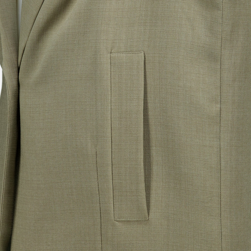 Vestes Blazer sem Mangas Caqui Iro Kaki Femme