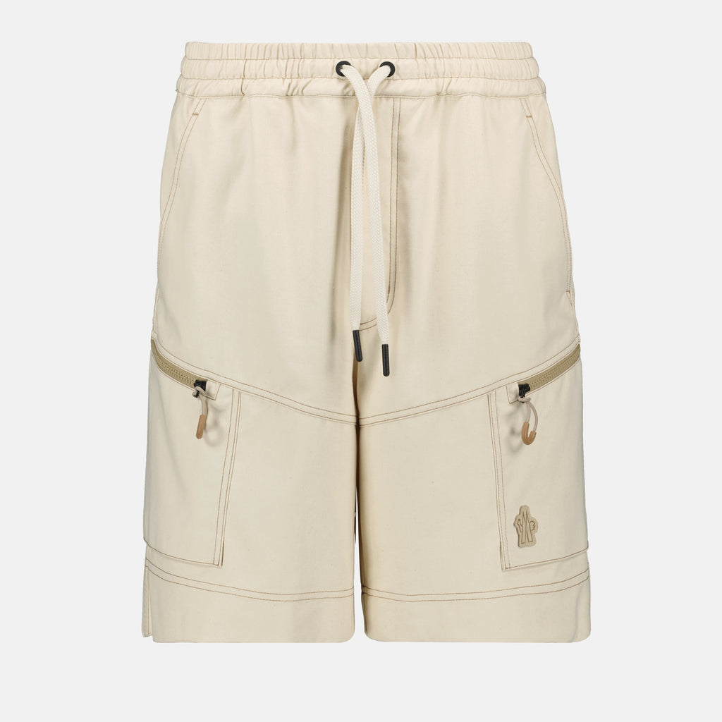 Shorts Short cotton cargo Moncler Grenoble Beige Men