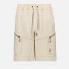 Shorts Shorts cargo in cotone Moncler Grenoble Beige Uomini