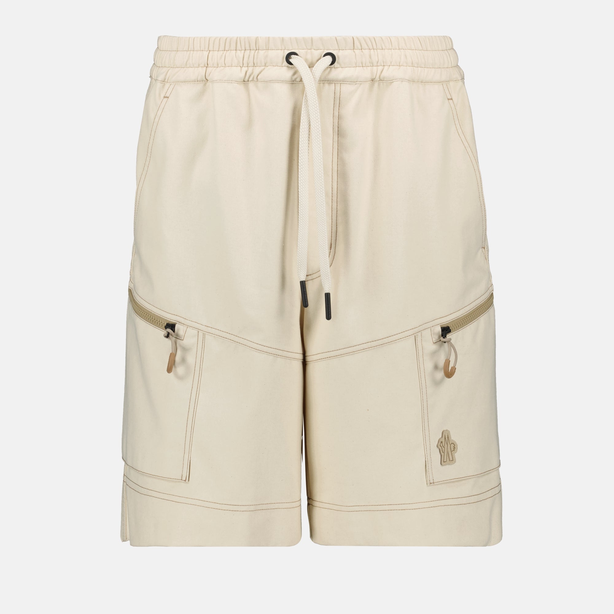 Shorts Short cotton cargo Moncler Grenoble Beige Men