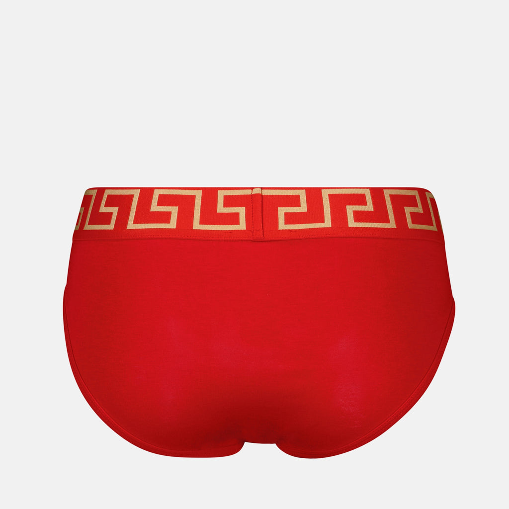 Intimo e homewear Slip Medusa Greca Versace Rosso Homme