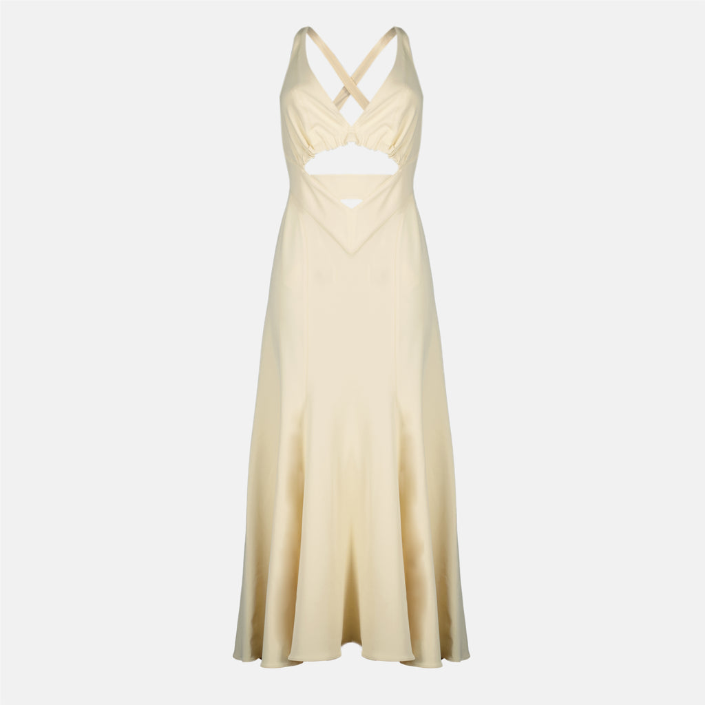 Robes Vestido de Jersey Beige Rabanne Beige Femme