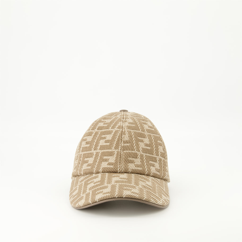 Chapeaux, casquettes et bonnets Casquette FF en denim Fendi Beige Femme