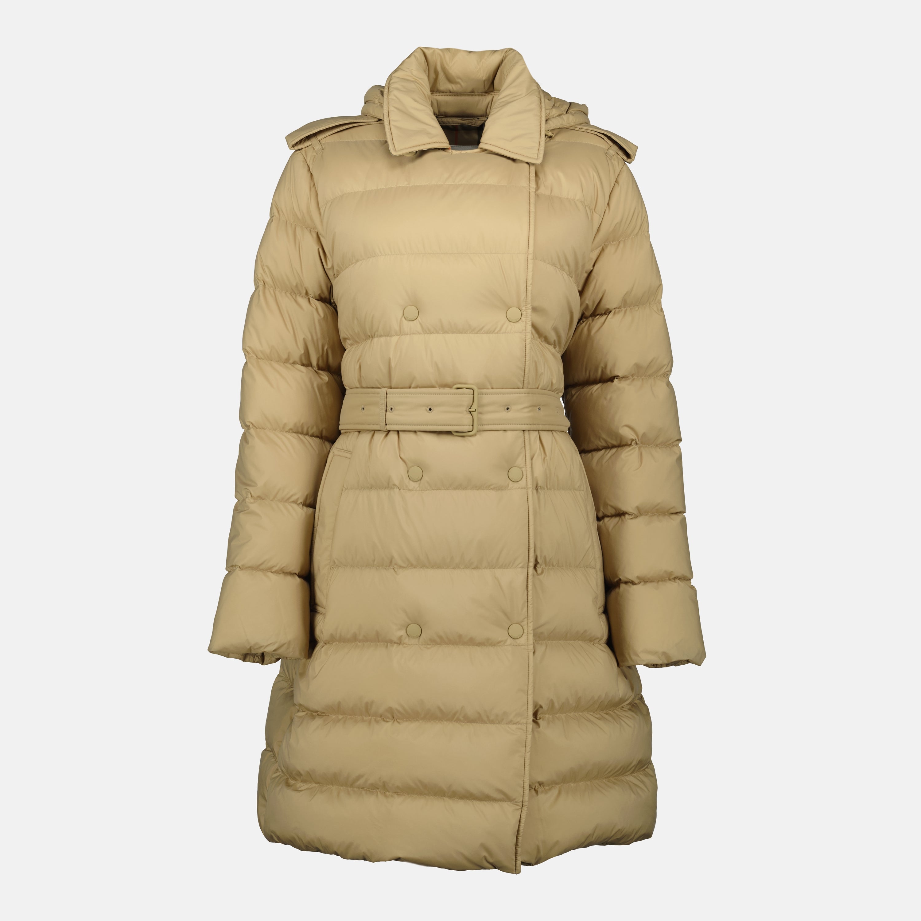 Image de l'article Doudoune longue de la marque Burberry pour Femme - Saison Automne-Hiver 2025 - Vue de Face