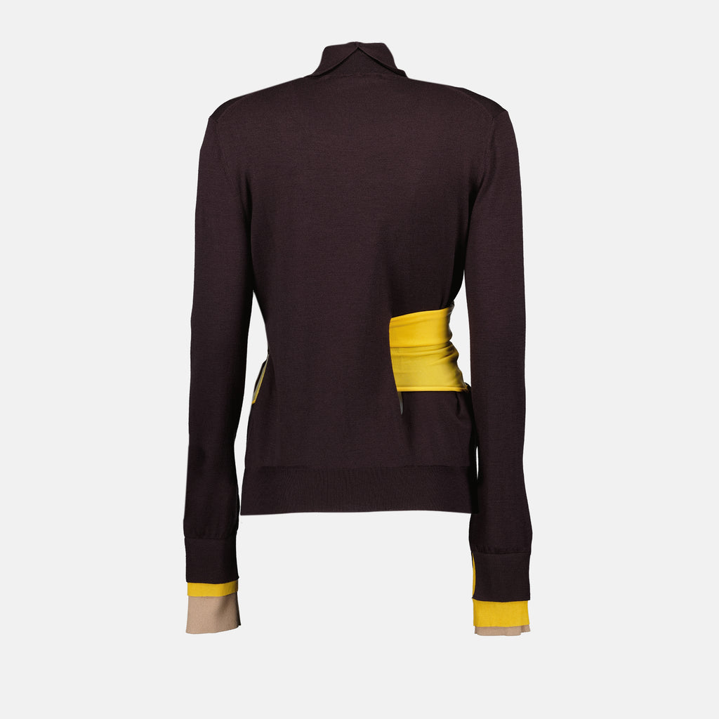 Maille Robe en laine Fendi Violet Femme