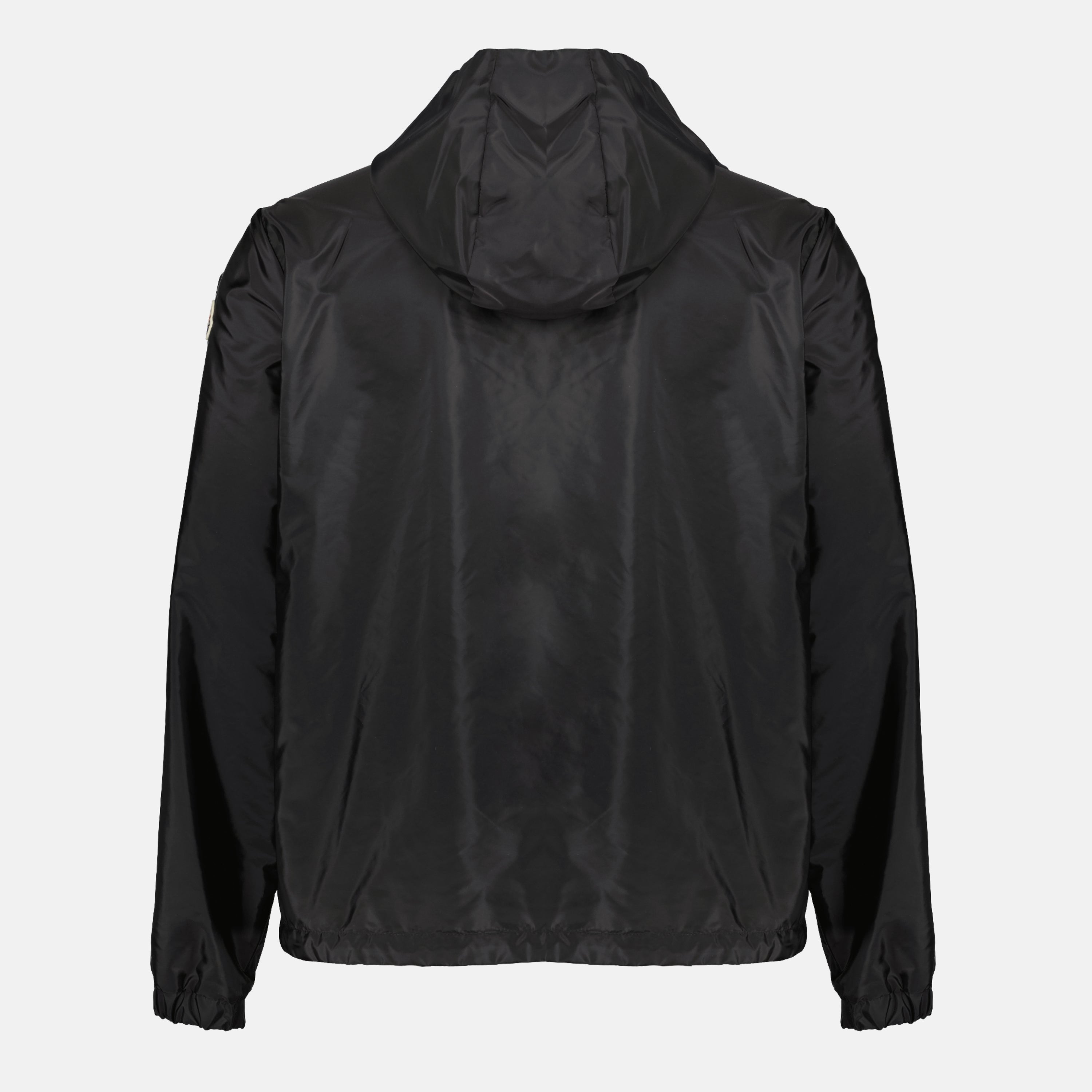 Image of the Grandas black windbreaker from the Moncler brand for Men - Spring-Summer 2026 - Back View