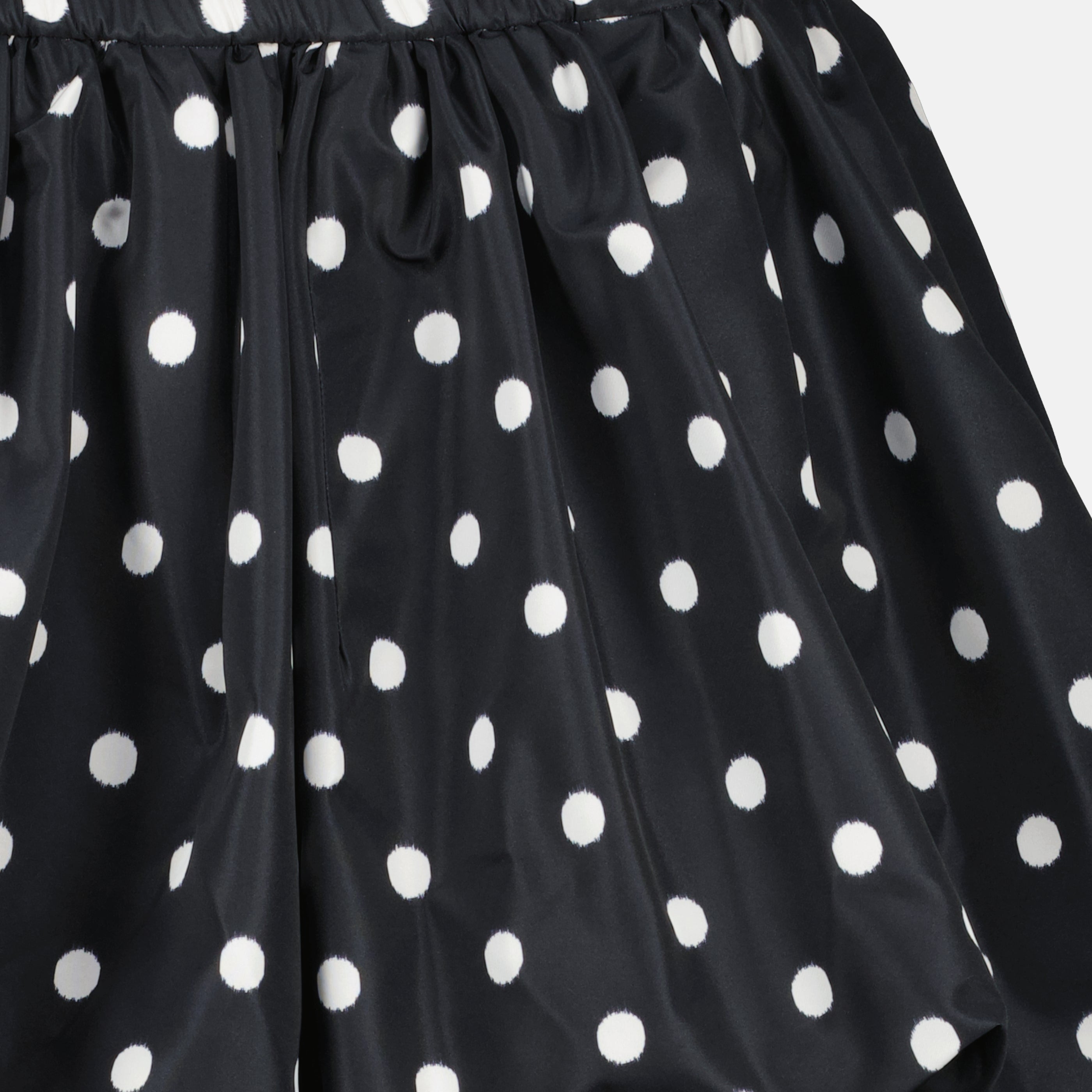 Jupes Mini jupe à pois Patou Noir Femme