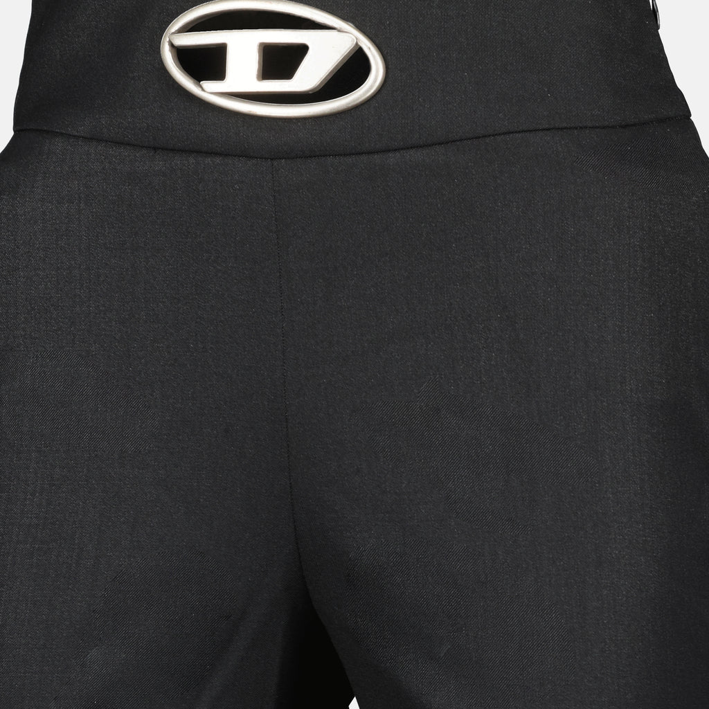 Hosen P-Erseur Flared Trousers Diesel Schwarz Femme