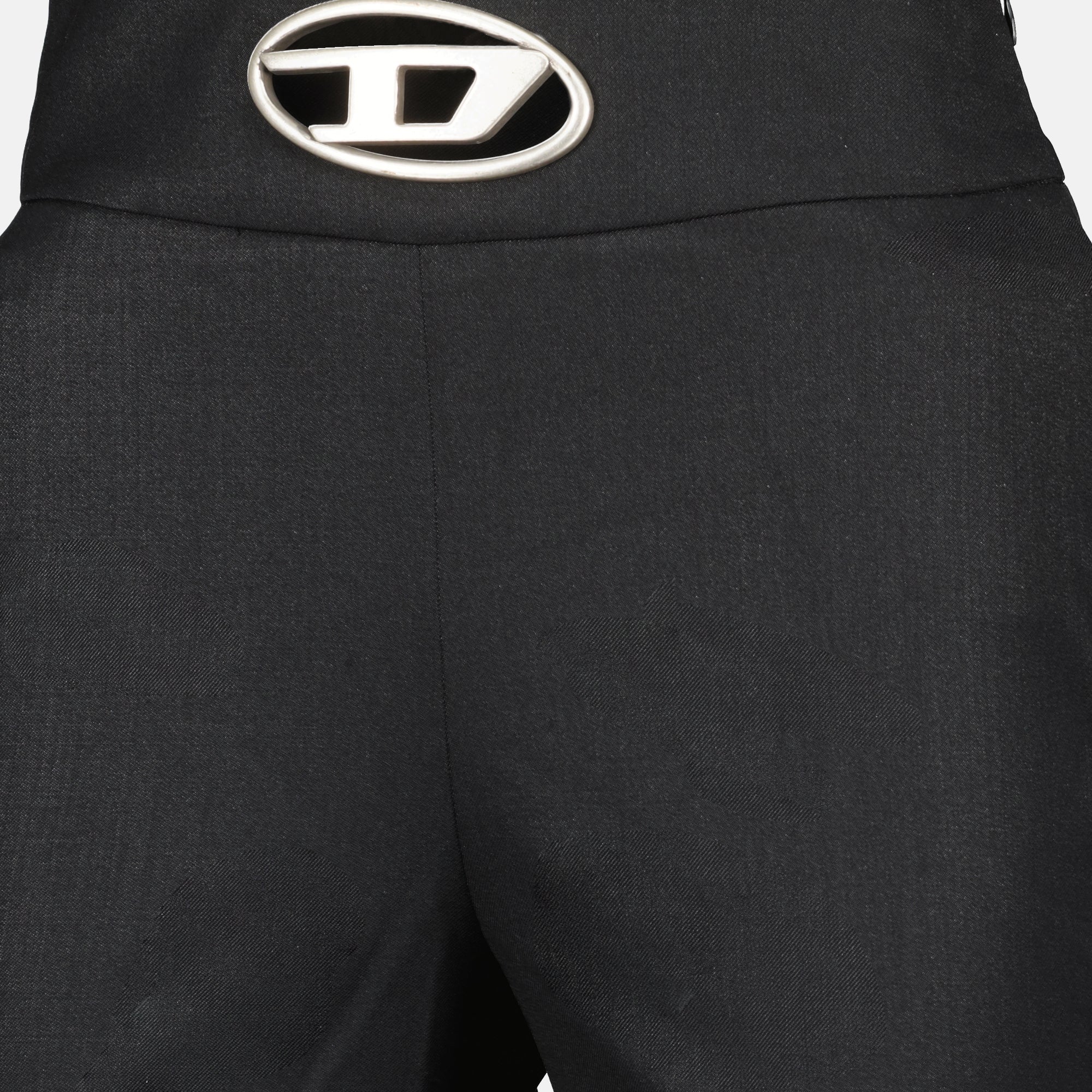 Hosen P-Erseur Flared Trousers Diesel Schwarz Femme