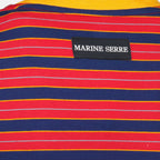T-shirts T-shirt avec logo à rayures rouge Marine Serre Rouge Femme