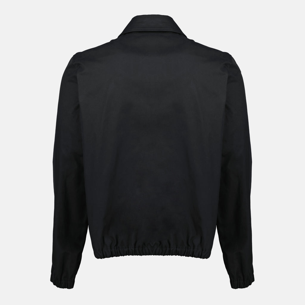 Image of the black AMI heart jacket from the brand Ami PARIS for men - Spring-Summer 2026 - Back view