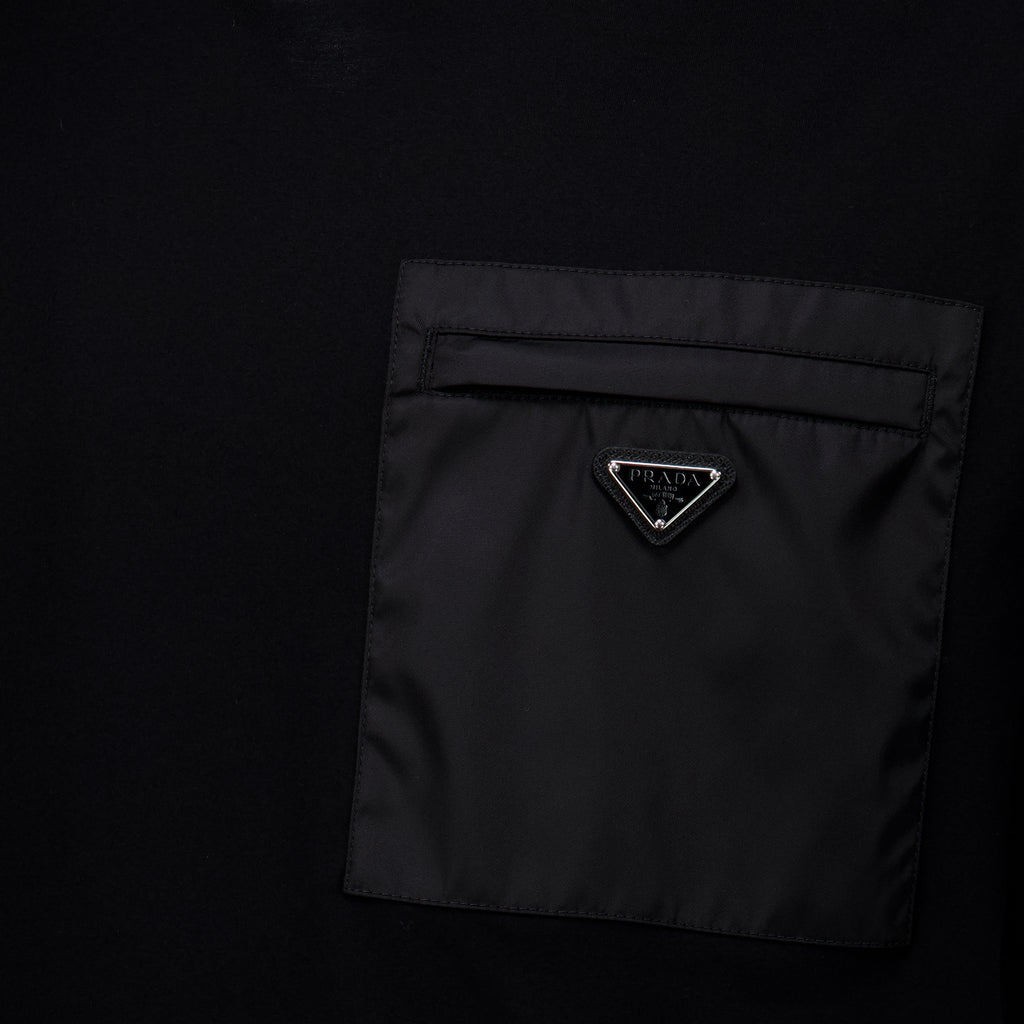 T-shirts T-shirt noir en coton Prada Noir Homme