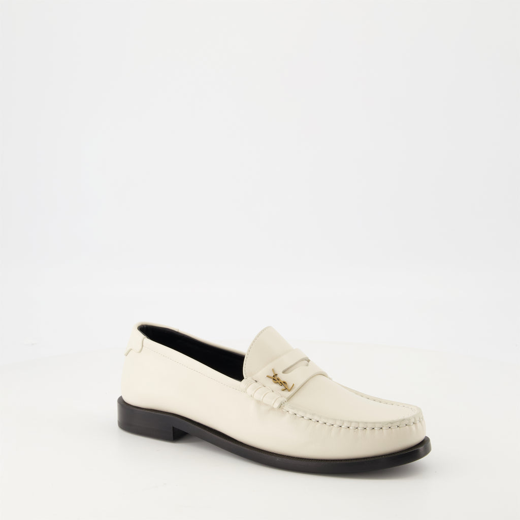 Loafer Mocassins Le Loafer Saint Laurent Weiß Femme