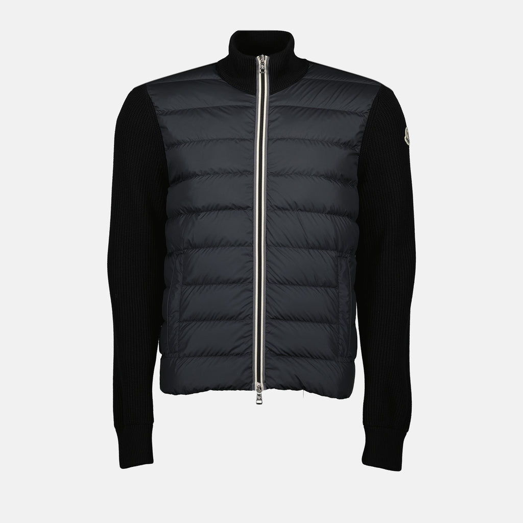 Vestes Veste bi-matière Moncler Noir Homme