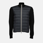 Vestes Veste bi-matière Moncler Noir Homme