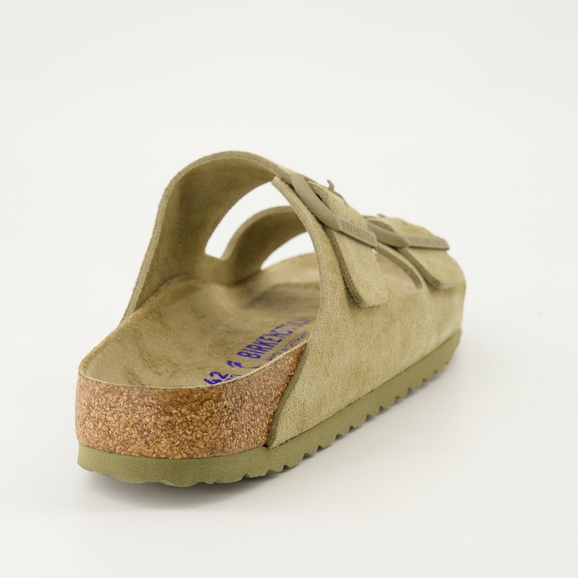 Chaussures ouvertes Claquettes Arizona Birkenstock Kaki Unisexe