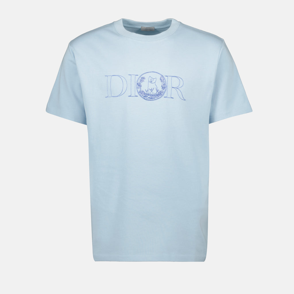 Tシャツ ディオールとハイルトン・ネルのTシャツ Dior 青 Homme