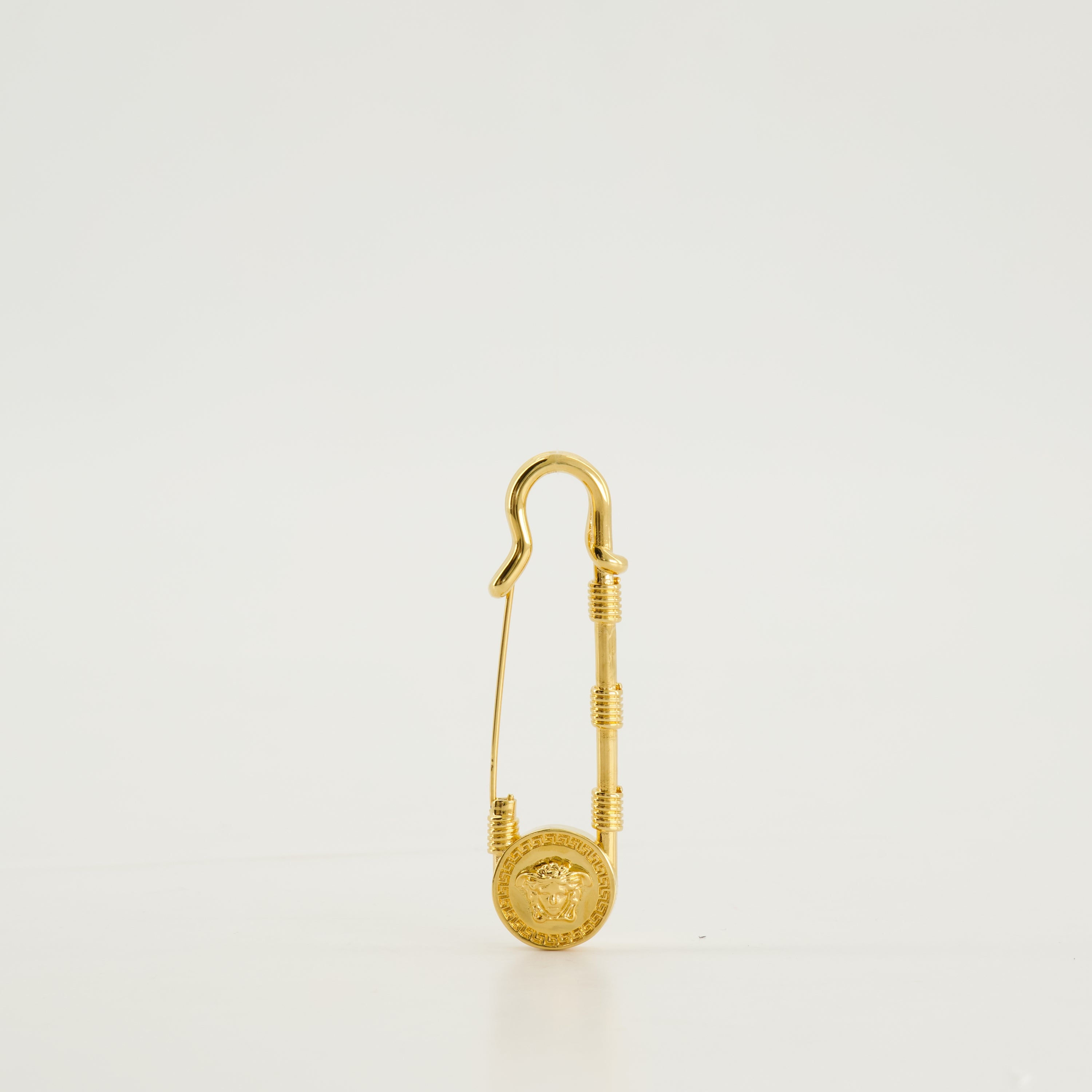 Bijoux Broche Medusa Safety Pin Versace Doré Femme