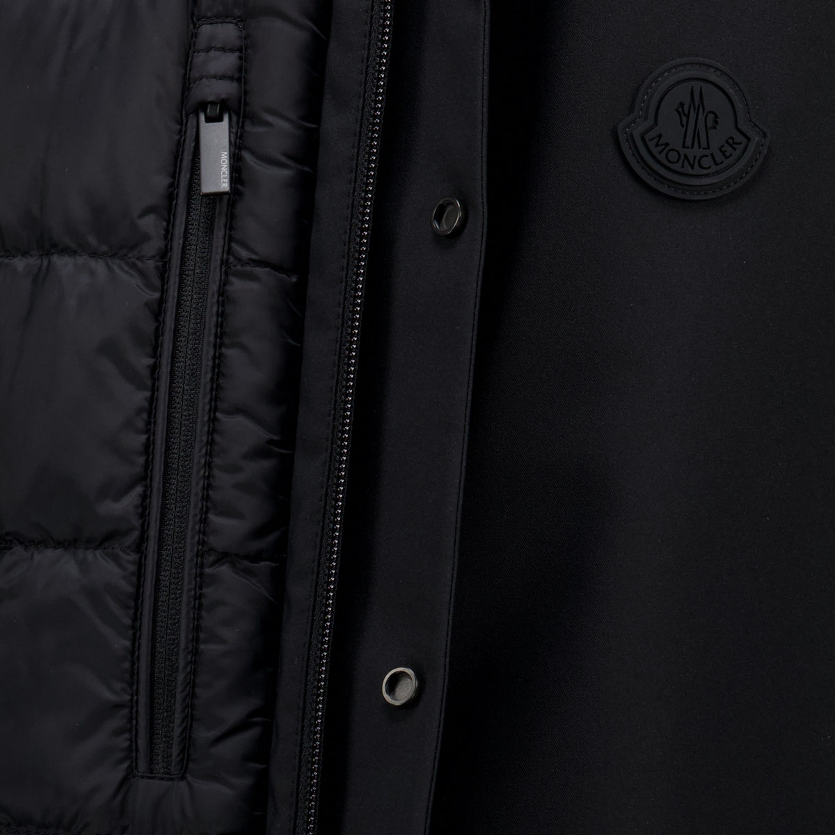 Manteaux ロング・ヴェクサン・ブラック・パーカー Moncler Noir Homme
