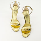 Chaussures ouvertes Sandales à talon VLogo Valentino Garavani Doré Femme