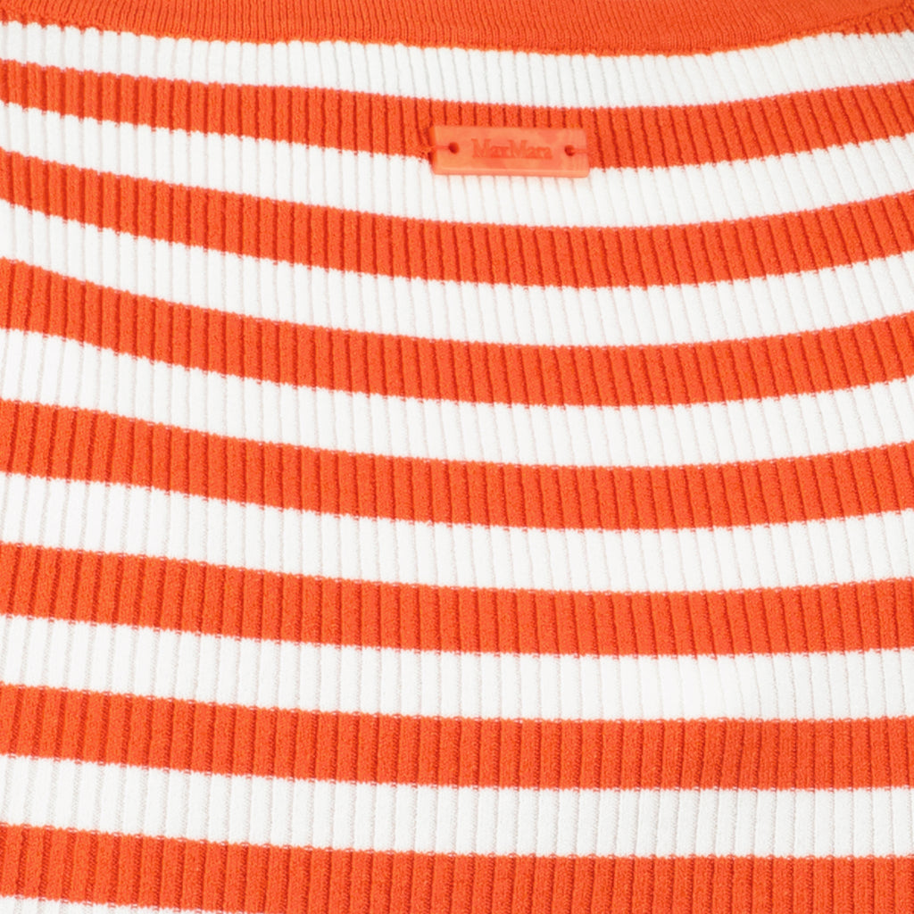 Bild des Artikels Gestreifter Ripptanktop in Weiß und Rot von Max Mara für Damen - Frühling-Sommer 2026 - Detaillierte Ansicht 1