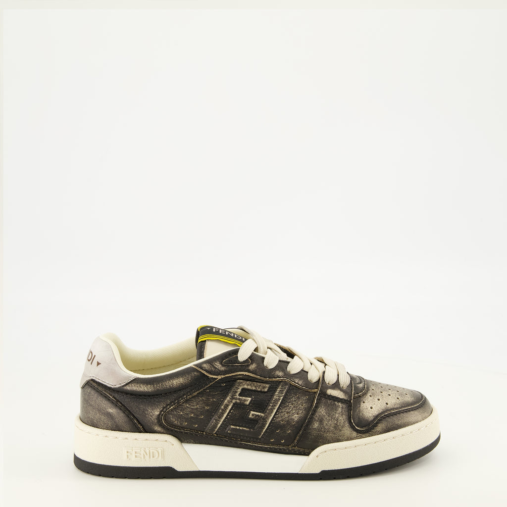 Baskets Fendi Match Sneakers Fendi Gris Femme