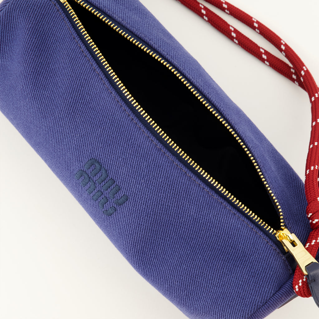 Sacs à main et épaule Pasta Clutch em Gabardina Azul Marinho Miu Miu Bleu foncé Femme