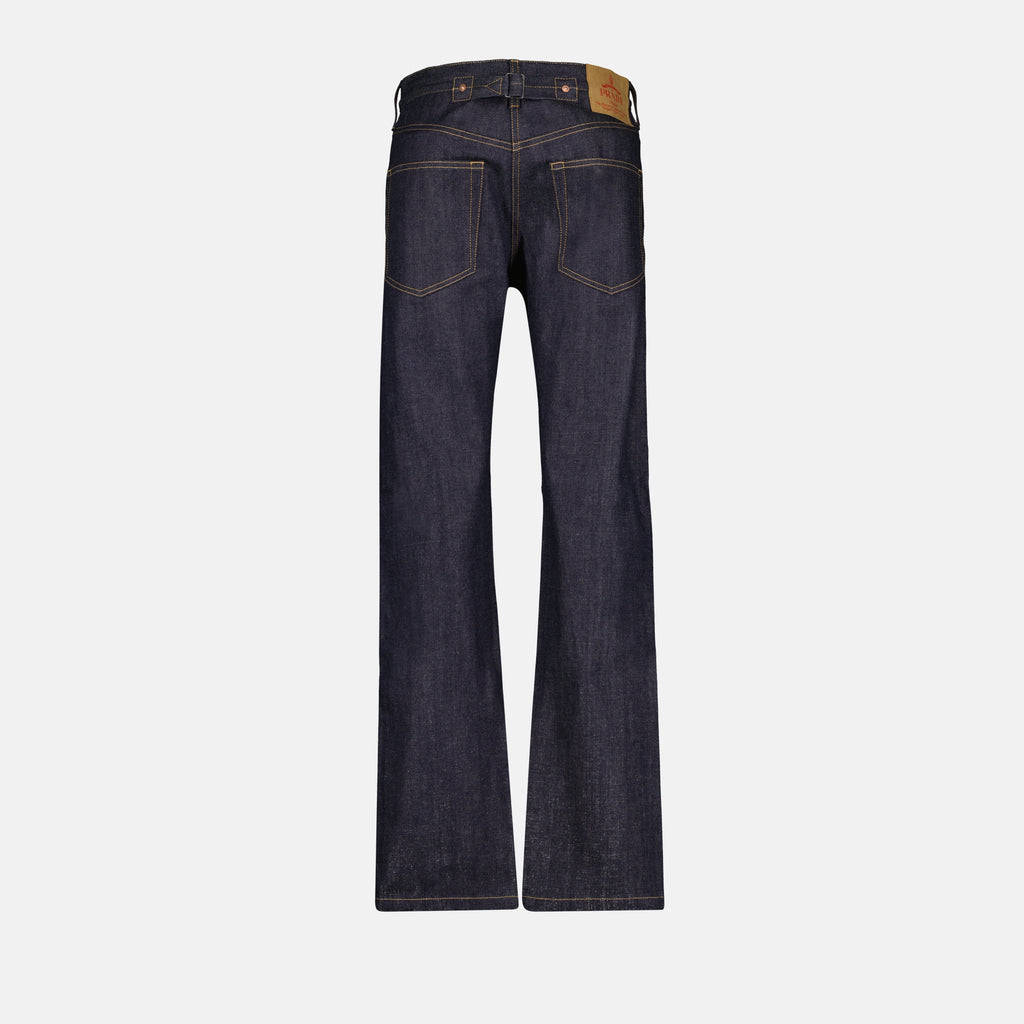 Pantalones Jean flare brut Prada azul oscuro Femme
