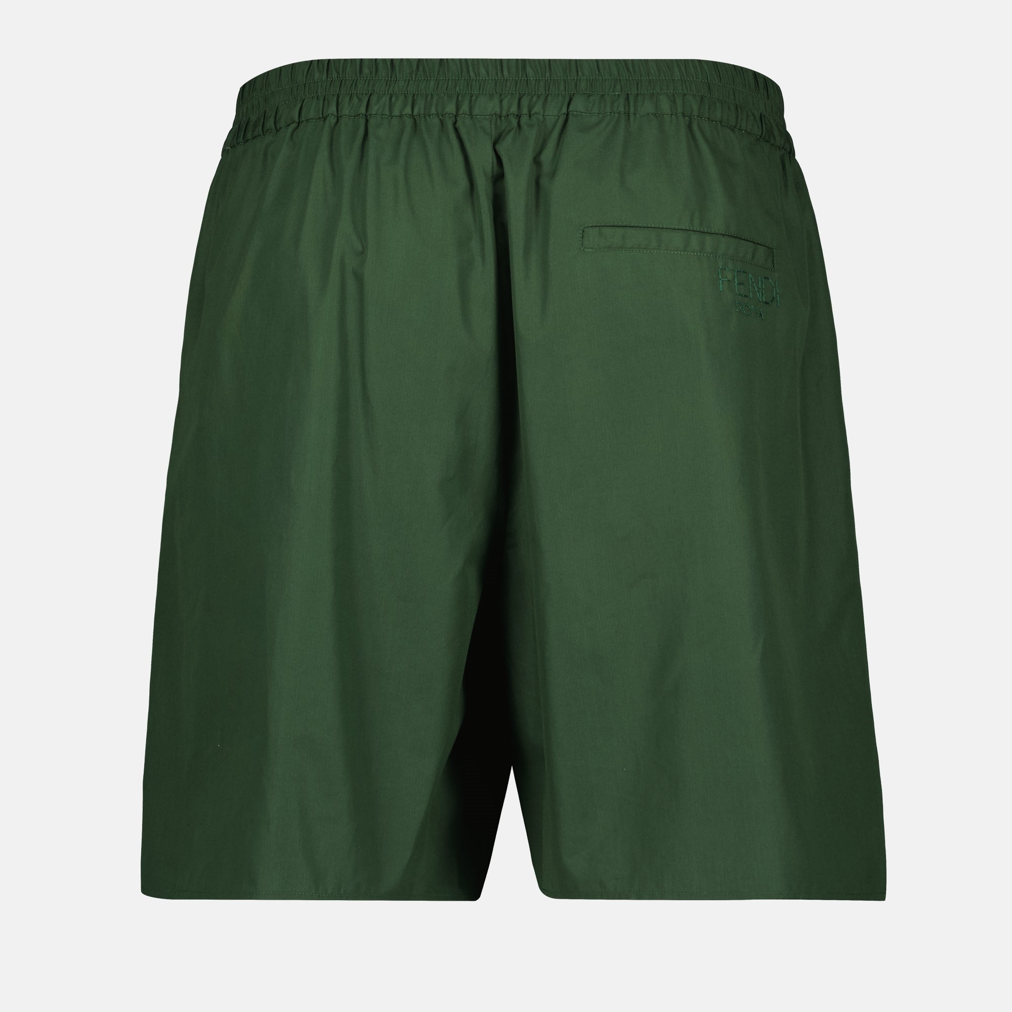 Shorts Short en coton Fendi Vert Homme