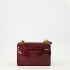 Imagen del bolso Sunset de Saint Laurent en cuero charol burdeos para Mujer - Temporada Otoño-Invierno 2025 - Vista Trasera