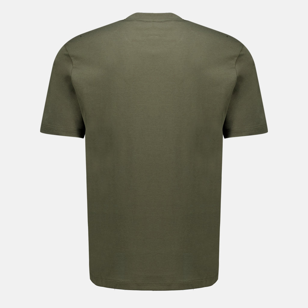 T-shirts Camiseta de Algodón Kaki Fendi Vert Homme