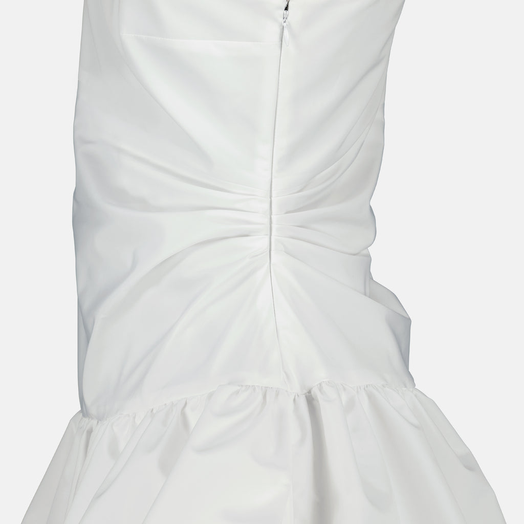 Robes Vestido Mini Bloomer Branco Patou Blanc Femme
