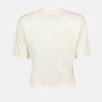 T-shirts T-shirt à logo Prada Beige Femme