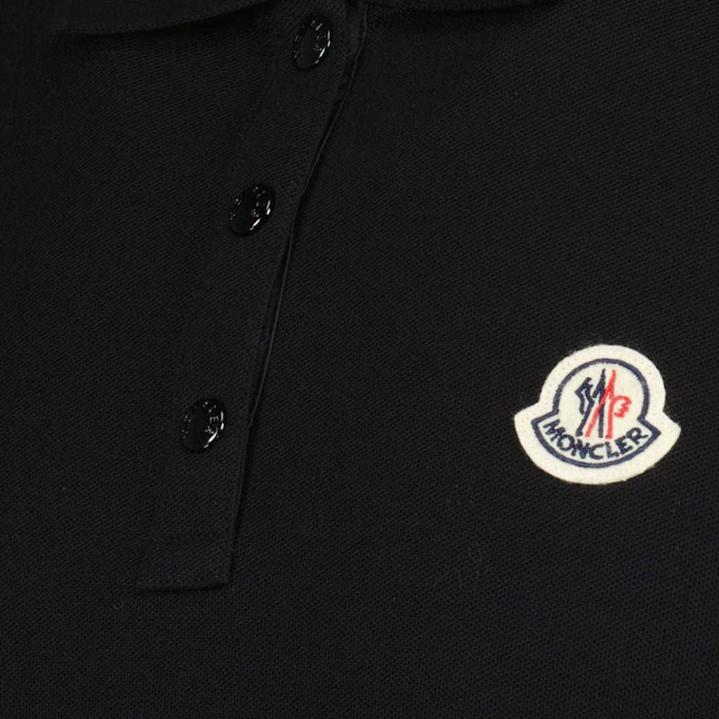 Polos Polo com Logo Moncler Preto Femme