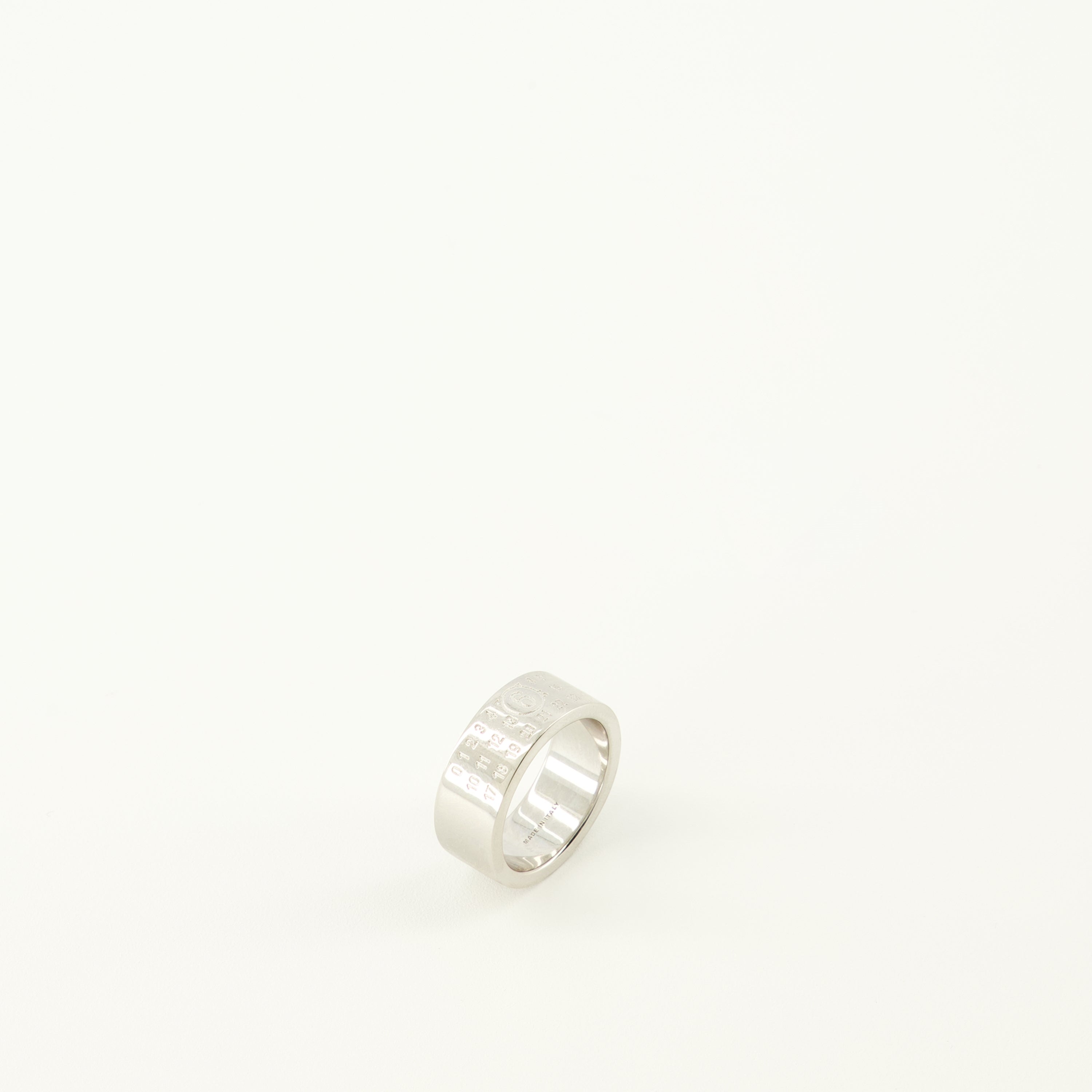 Immagine dell'anello Numeric argento del marchio Mm6 per donna - Primavera-Estate 2026 - Vista Dettagliata_2