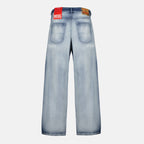 Image de l'article Jean D-Macro 2001 L32 effet délavé de la marque Diesel pour Homme - Saison Printemps-Été 2026 - Vue de Dos