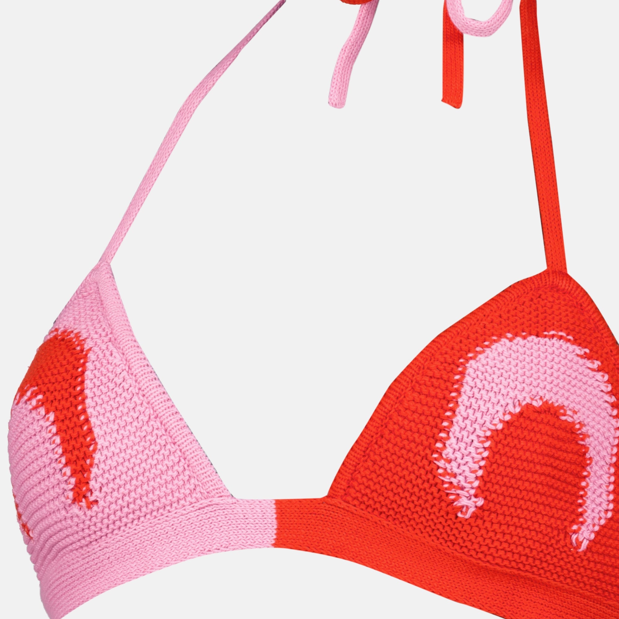 Tops Reggiseno in Maglia All'Uncinetto Moon in Rosso Marine Serre Rouge Femme