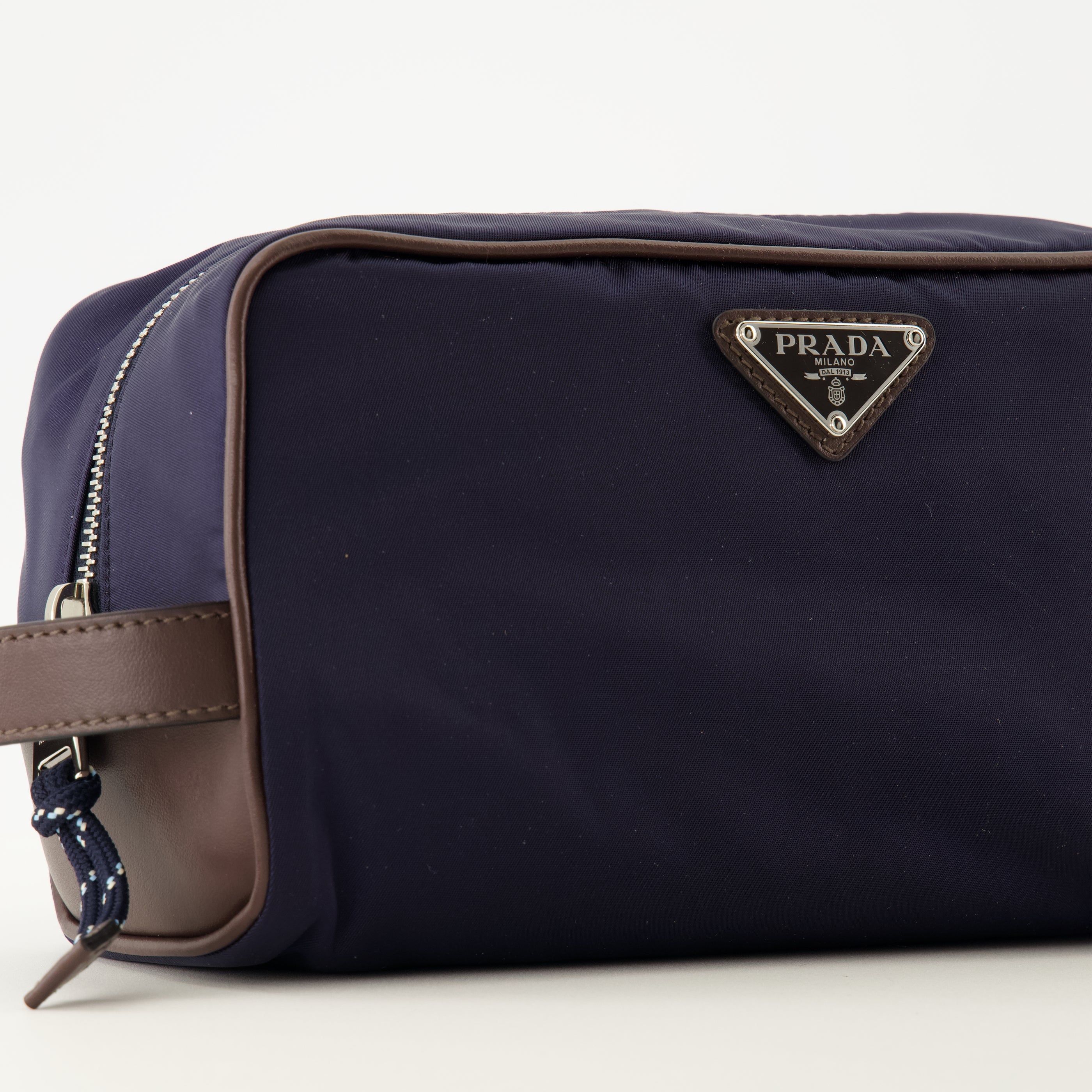 Pochettes Pochette SpeedRock bleu marine en Re-Nylon et cuir Prada Bleu foncé Homme