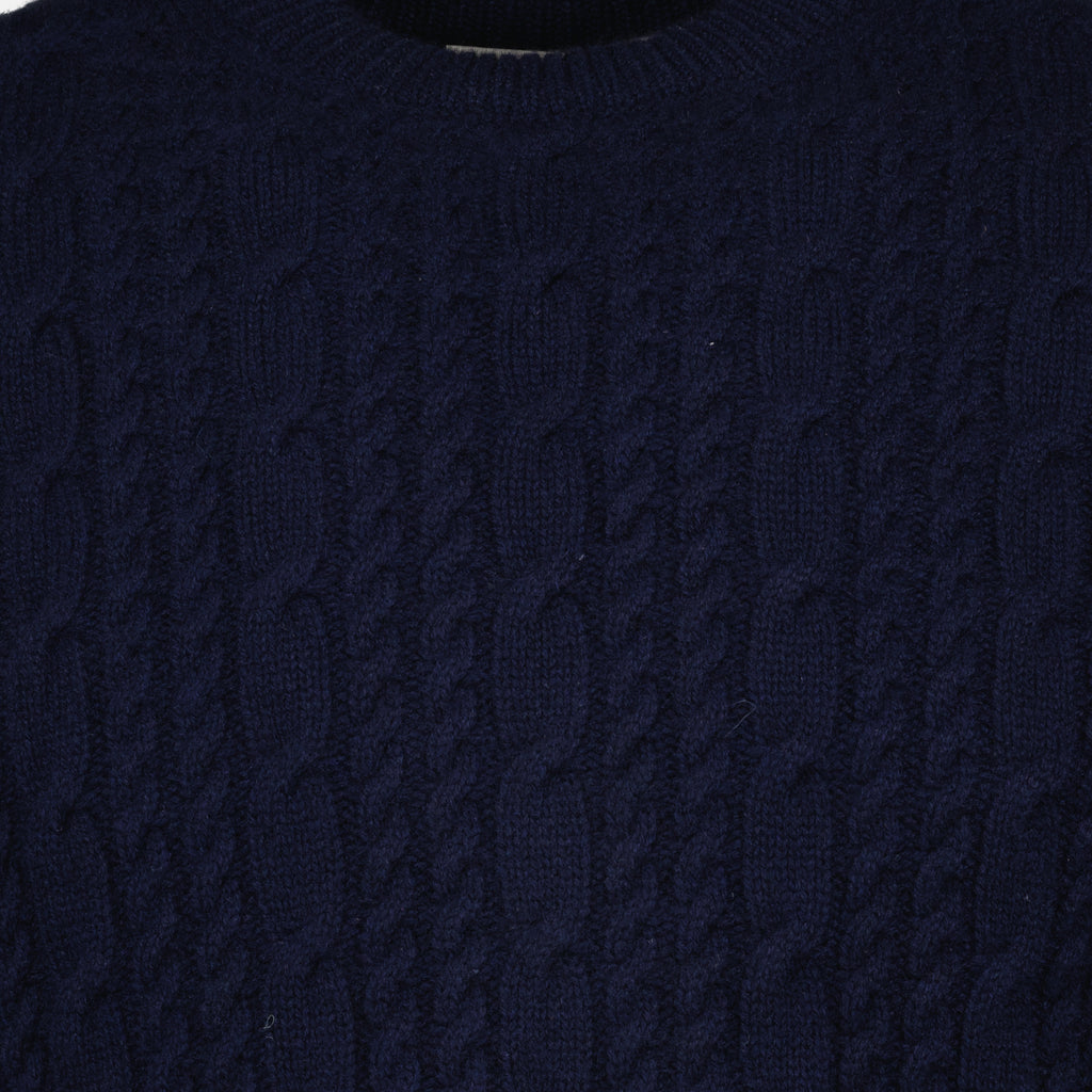 Image de l'article Pull en maille bleu marine de la marque Dior pour Homme - Saison Printemps-Été 2026 - Vue détaillée_2