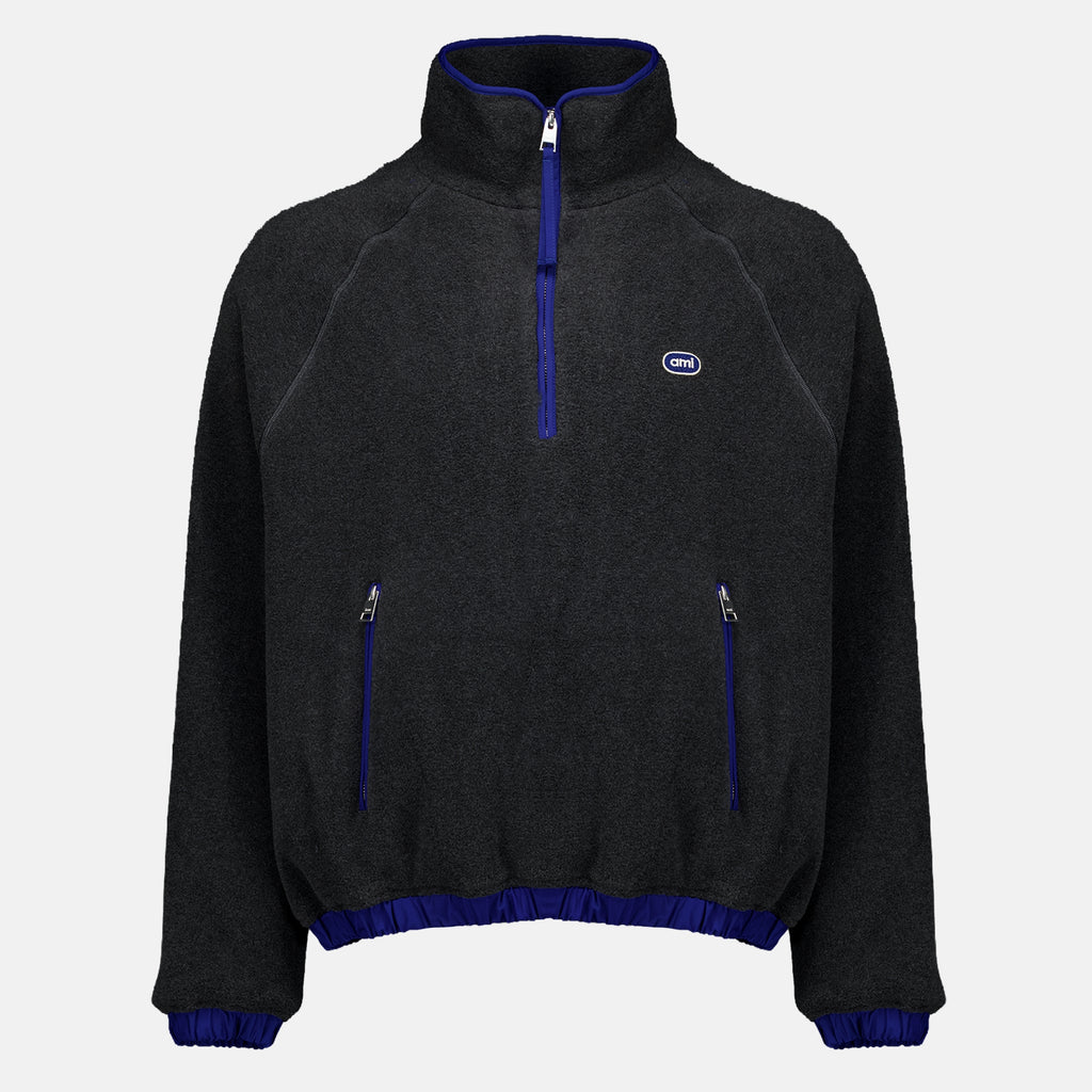 Sweatshirts Polaire zippée grise Ami PARIS Gris Homme