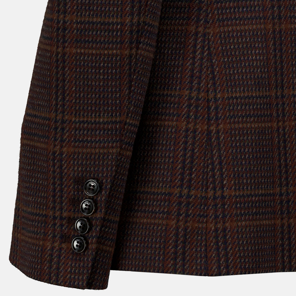 Vestes Blazer à carreaux en laine Max Mara Marron Femme