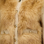 Maille Cardigan matelassé beige Moncler Beige Femme