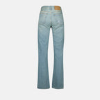 Pantalones Jeans de Banda Adhesiva Mm6 Azul Femme