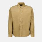 Chemises Chemise Ami de coeur en velours Ami PARIS Beige Unisexe