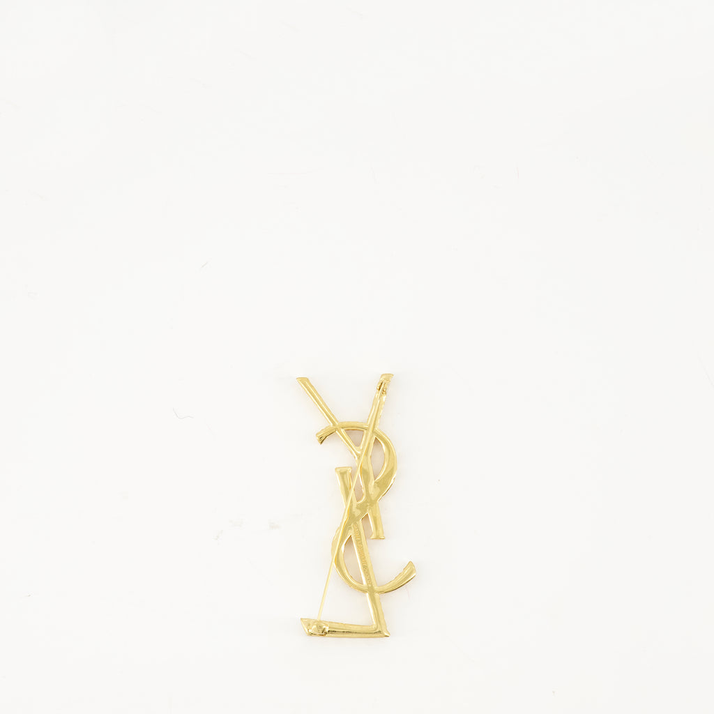 Bild des Cassandre-Ansteckers der Marke Saint Laurent für Damen - Herbst-Winter 2025 - Rückansicht