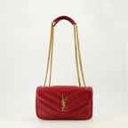 Imagen del bolso Loulou small rojo de la marca Saint Laurent para Mujer - Temporada Primavera-Verano 2026 - Vista Frontal