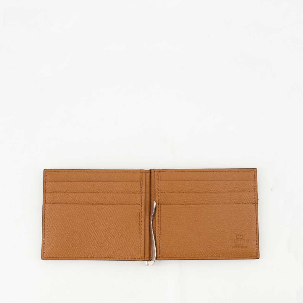 Kleine lederwaren VLogo Geldbörse Valentino Garavani Braun Homme