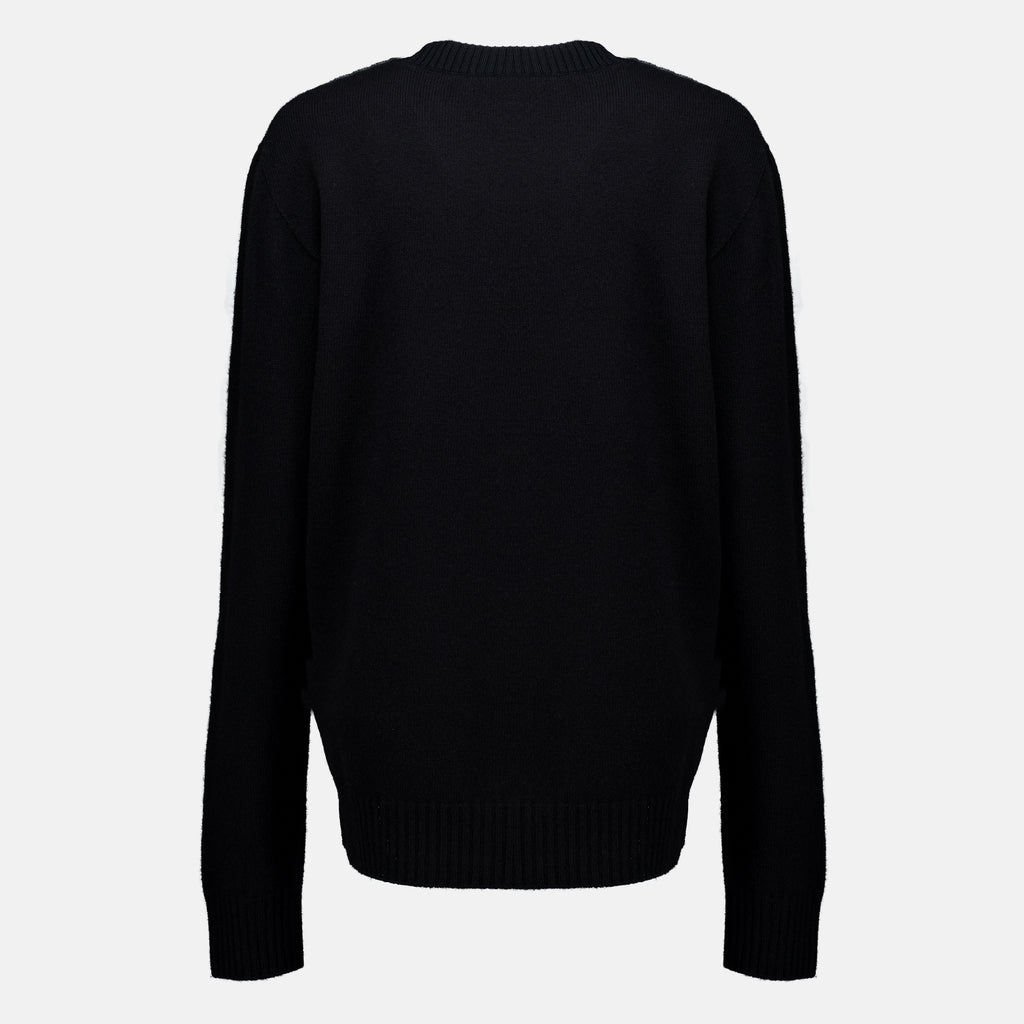 Maille 검은색 울 스웨터 Courrèges Noir Femme