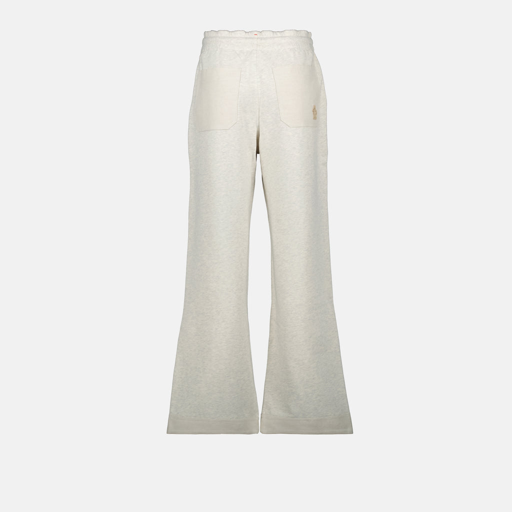 Pantalones Pantalones de chándal de algodón Moncler Grenoble Gris Femme